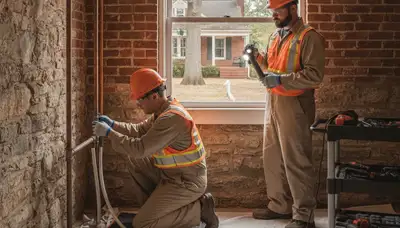 Plumber repairing pipe in Nashville, TN for plumbing repair service