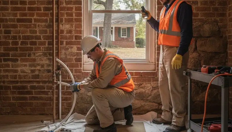 Plumber repairing a pipe in Nashville, TN for reliable plumbing repair service