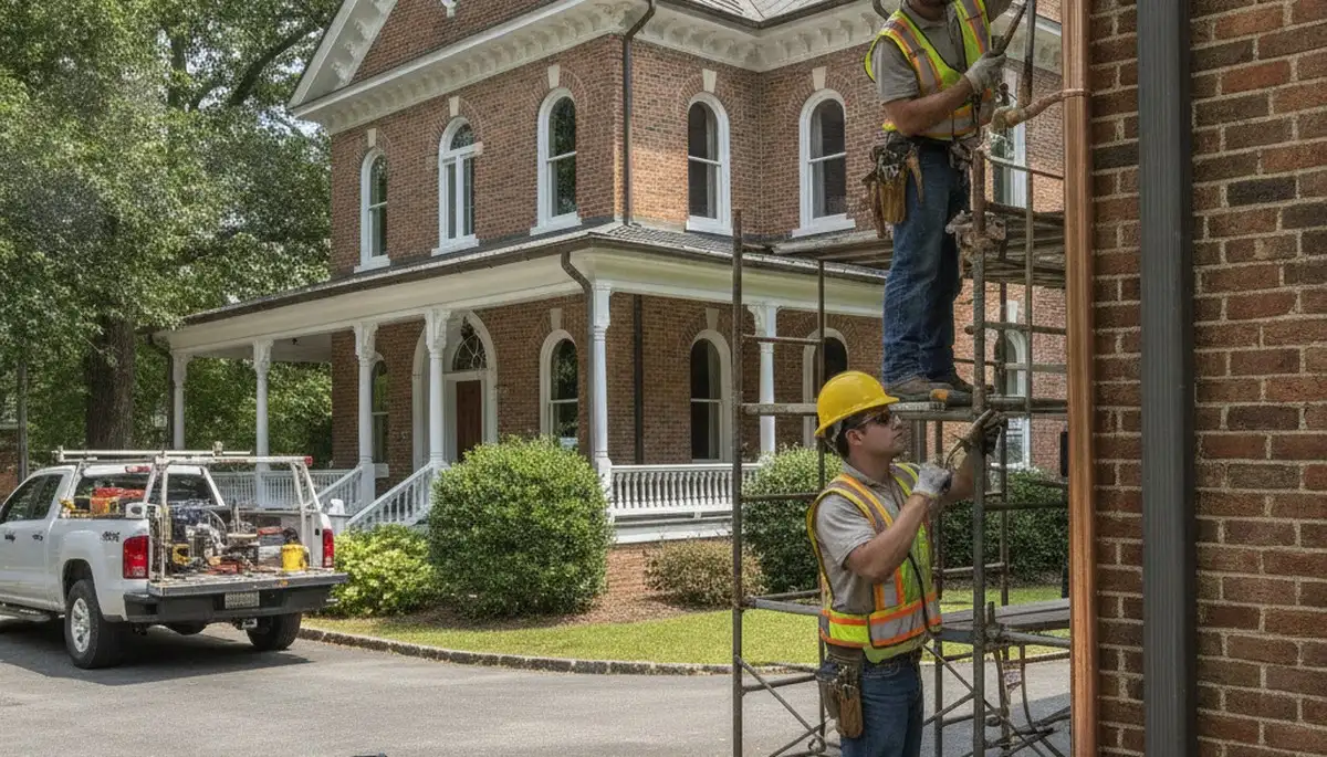 Plumber repairing a pipe in Nashville, TN for professional plumbing repair service