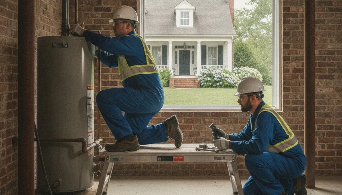 Professional plumber repairing a leak in Nashville, TN for plumbing repair services