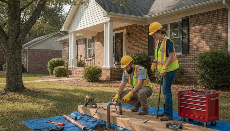 Nashville, TN plumbing repair service truck for professional leak and pipe repairs