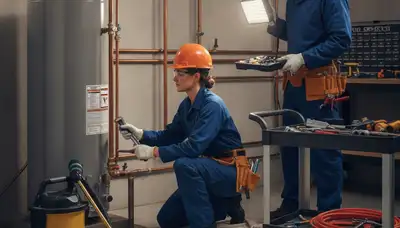 Plumber repairing residential pipes in Nashville, TN for local plumbing repair service