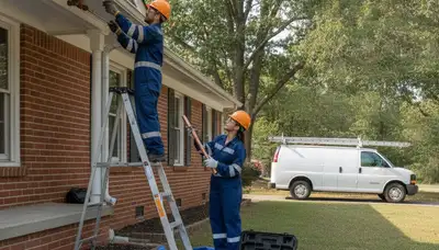 Nashville, TN plumber repairing a leak for a local plumbing service