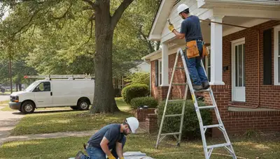 Plumber repairing pipes in Nashville, TN for residential plumbing service