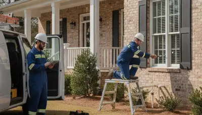Plumbing repair service truck in Nashville, TN for emergency pipe and leak repairs