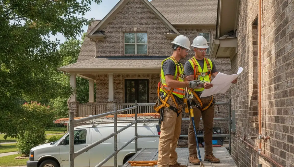 Professional Nashville, TN plumber repairing a residential pipe leak for plumbing service
