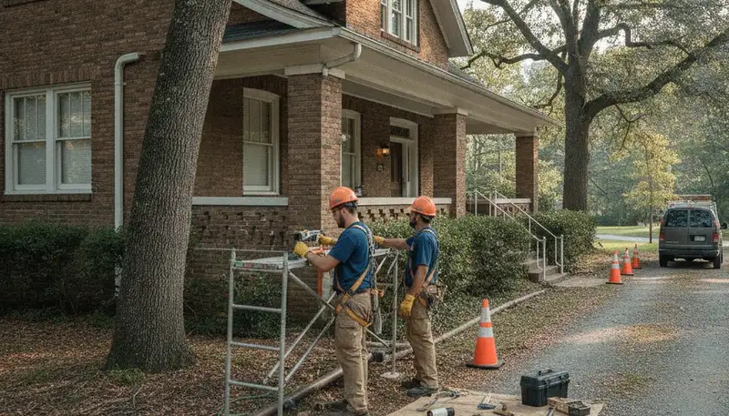 Plumber repairing a pipe in Nashville, TN for expert plumbing repair services