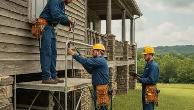 Plumber repairing pipe leak in Nashville, TN for plumbing service call