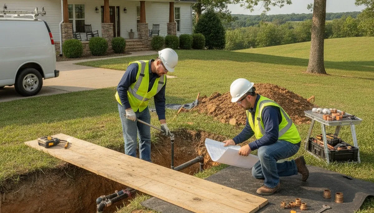 Nashville, TN plumbing repair service van for emergency leak and drain repairs