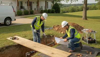 Nashville, TN plumbing repair service van for emergency leak and drain repairs