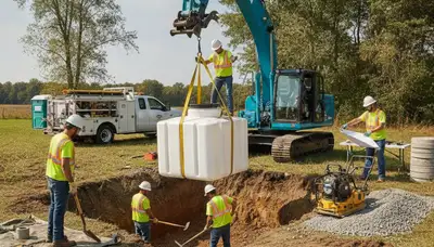 Septic tank installation service for Nashville, TN homes by On Call Plumbers