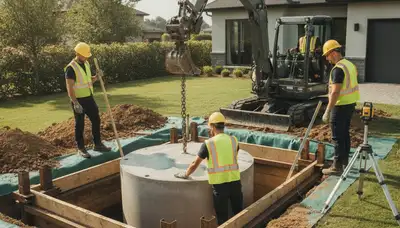 Septic tank installation in Nashville, TN by On Call Plumbers for local homes
