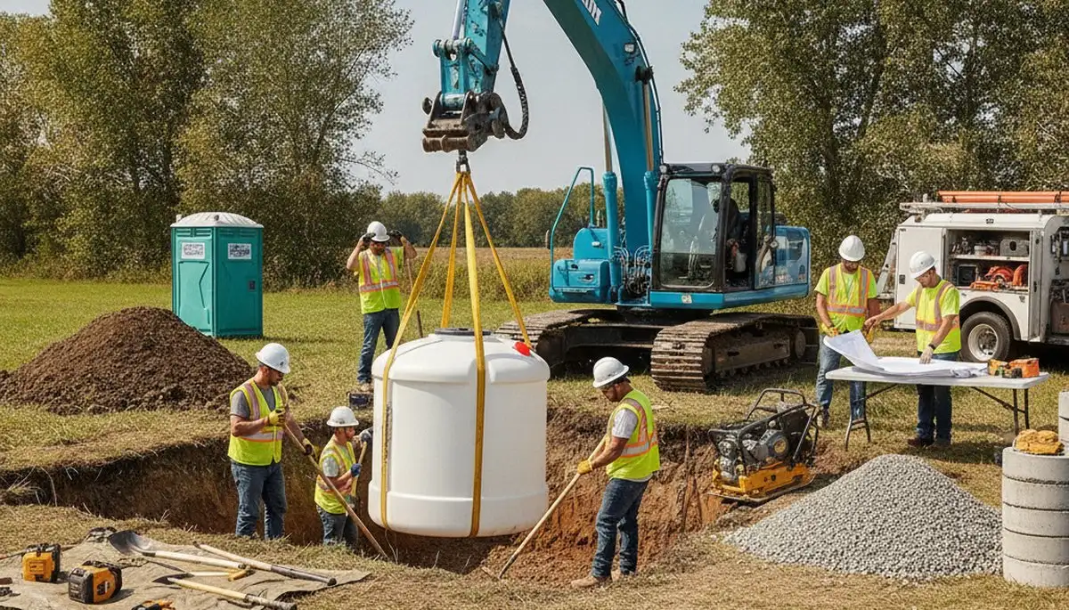 Septic tank installation service for Nashville, TN homes by On Call Plumbers